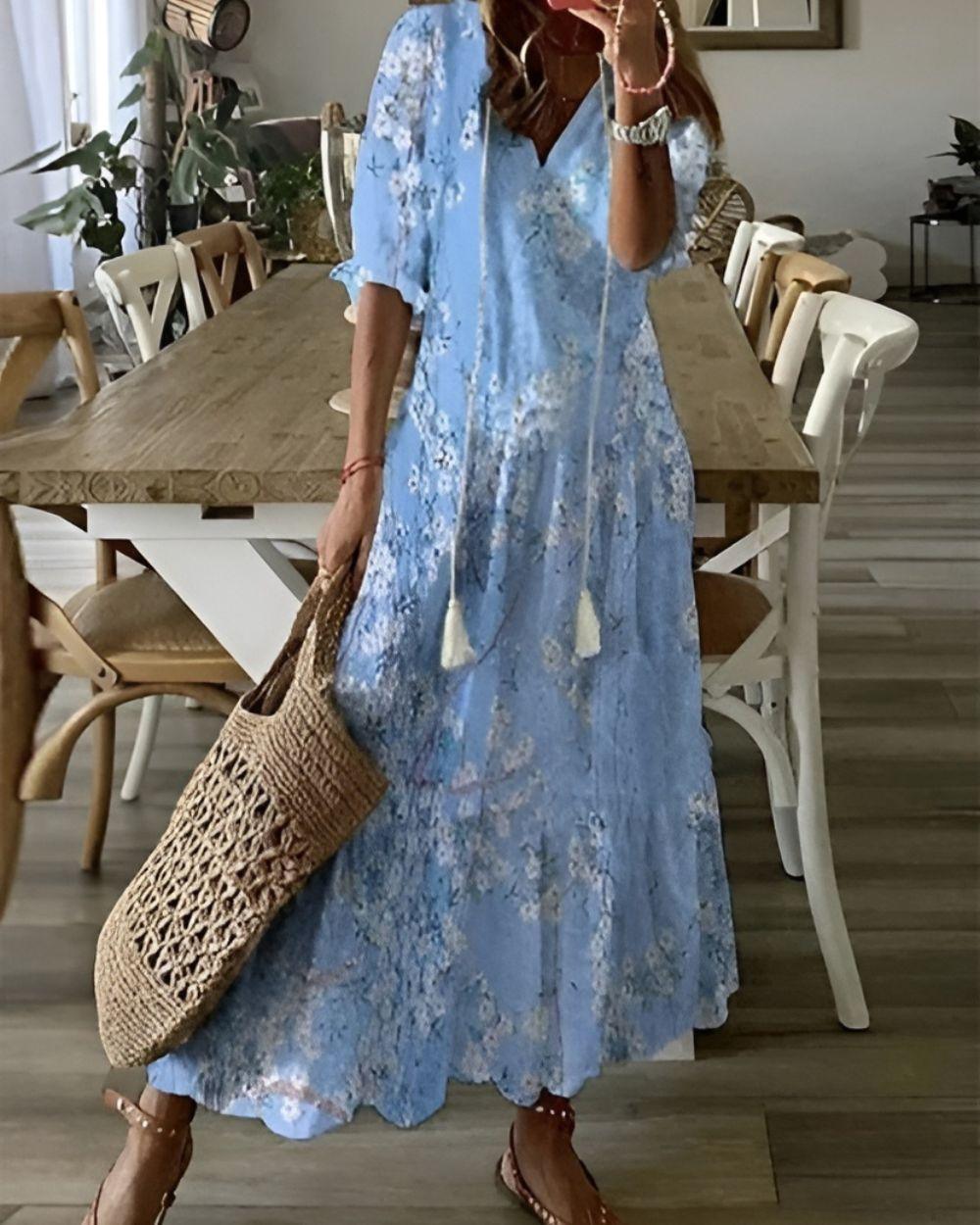 Nancy | Women's Linen Floral Embroidered Shirt