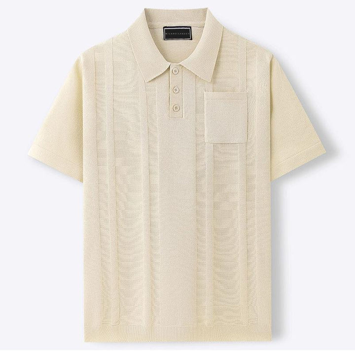 Finley | Men's Textured Polo Shirt with Chest Pocket