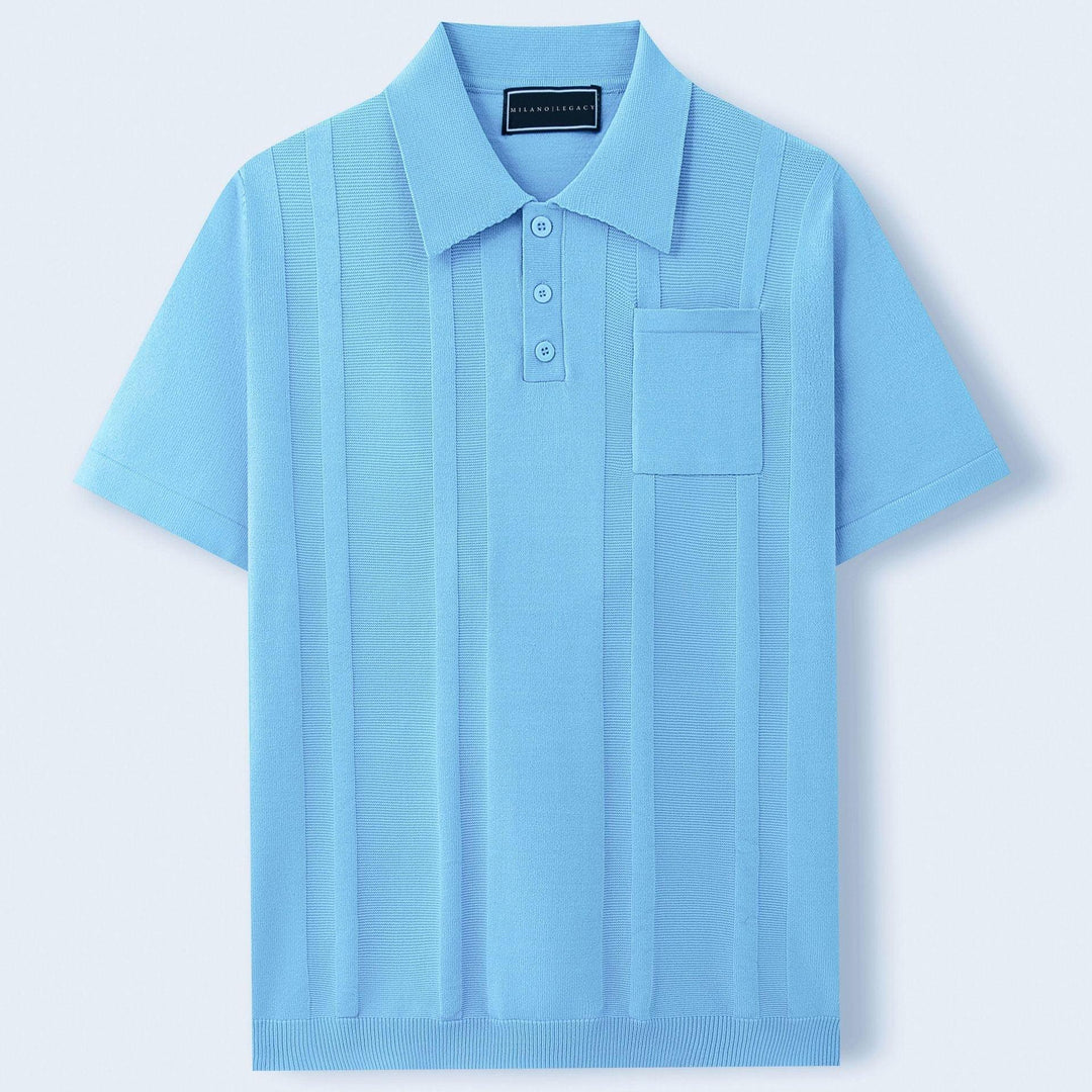 Finley | Men's Textured Polo Shirt with Chest Pocket