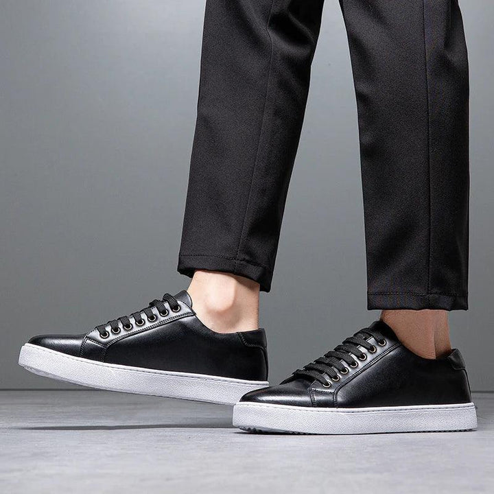 Edward | Formal Leather Men's Trainers with Lace-Up Design
