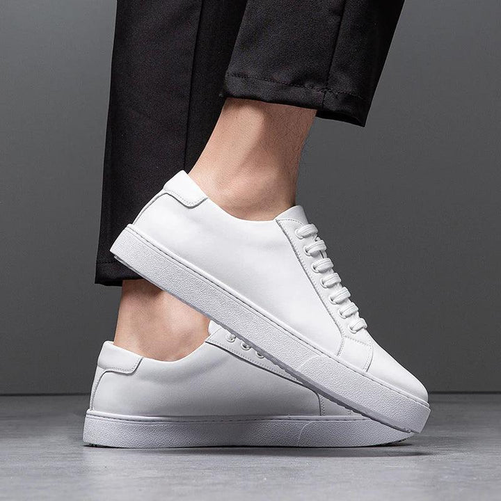 Edward | Formal Leather Men's Trainers with Lace-Up Design