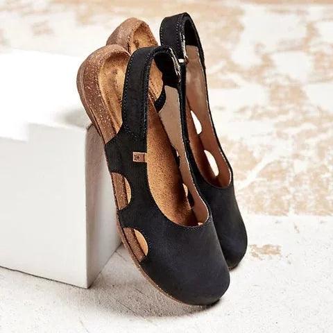Robin | Women's Closed Toe Cutout Cushion Sandals