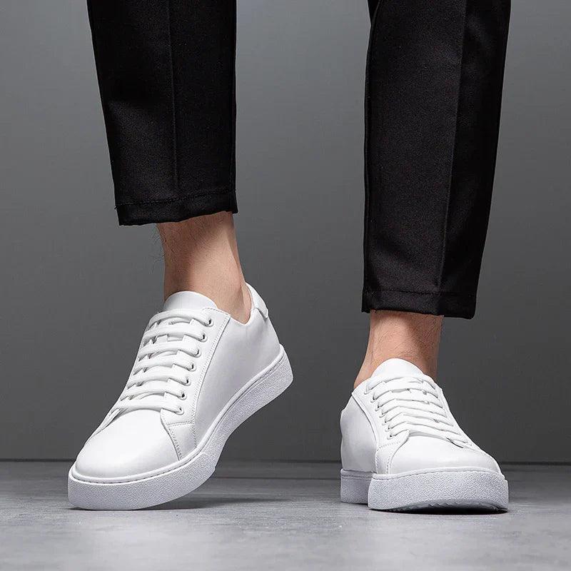 Edward | Formal Leather Men's Trainers with Lace-Up Design