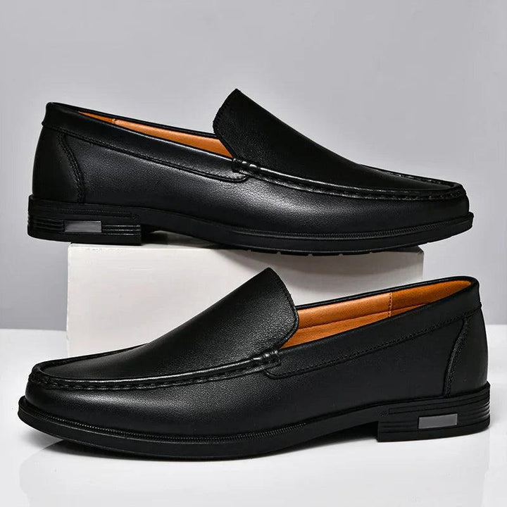 Sebastian | Men’s Classic Leather Loafers with Moc Toe