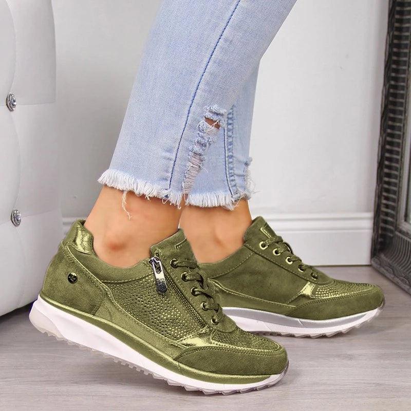 Sophia | Casual Women's Trainers with Side Zip