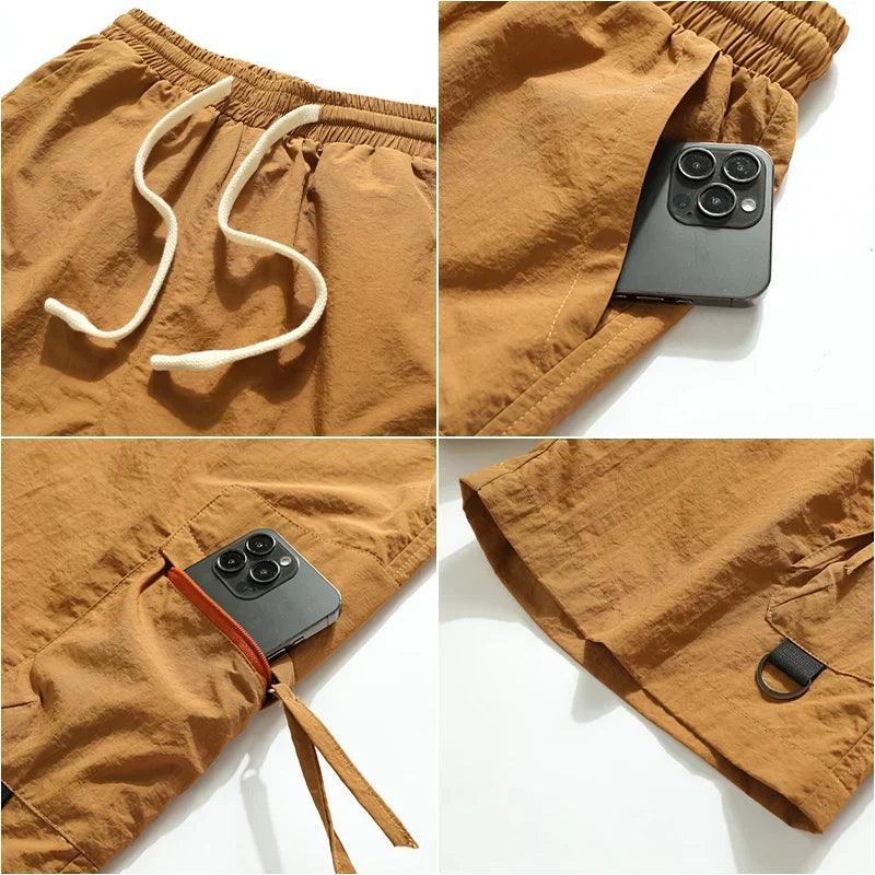 Charlie | Men’s Casual Summer Cargo Shorts with Elastic Waist