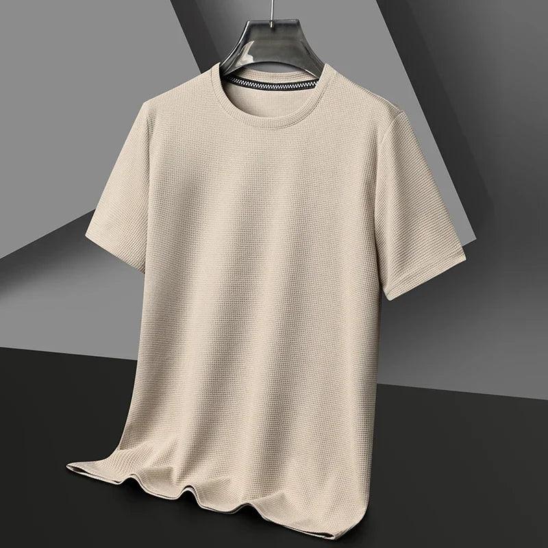 Alasdair | Men’s Modern Waffle T-shirt with Crew Neck
