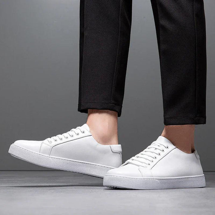 Edward | Formal Leather Men's Trainers with Lace-Up Design