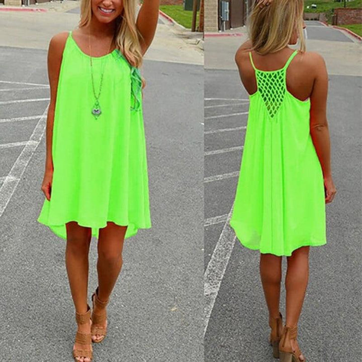 Sari Women's Beach Cover Up Dress | Lightweight Polyester, Bohemian Spaghetti Strap 6