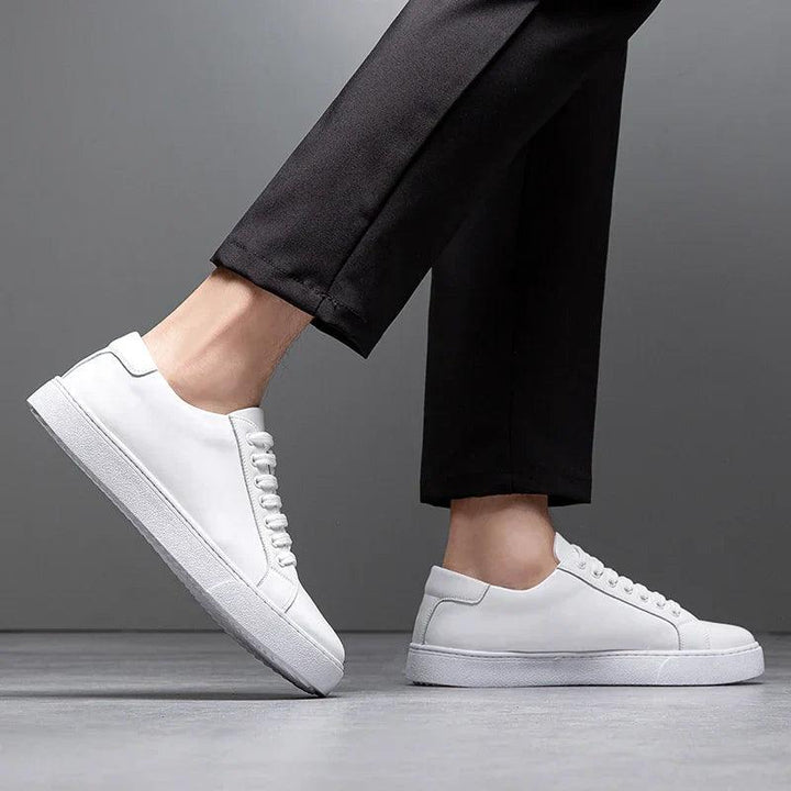 Edward | Formal Leather Men's Trainers with Lace-Up Design