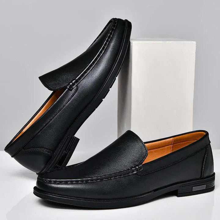 Sebastian | Men’s Classic Leather Loafers with Moc Toe