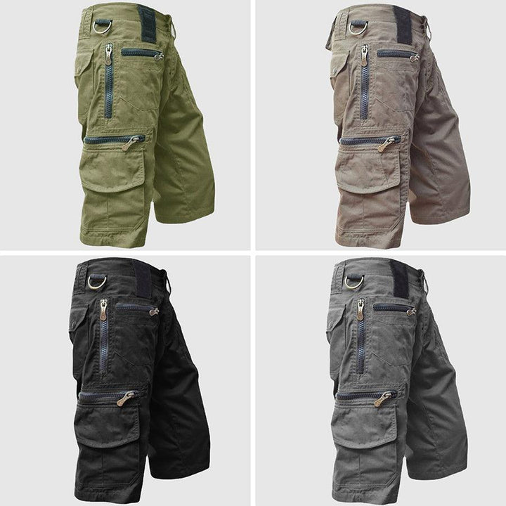 Joshua | Men's Utility Cargo Shorts with Multiple Zip Pockets