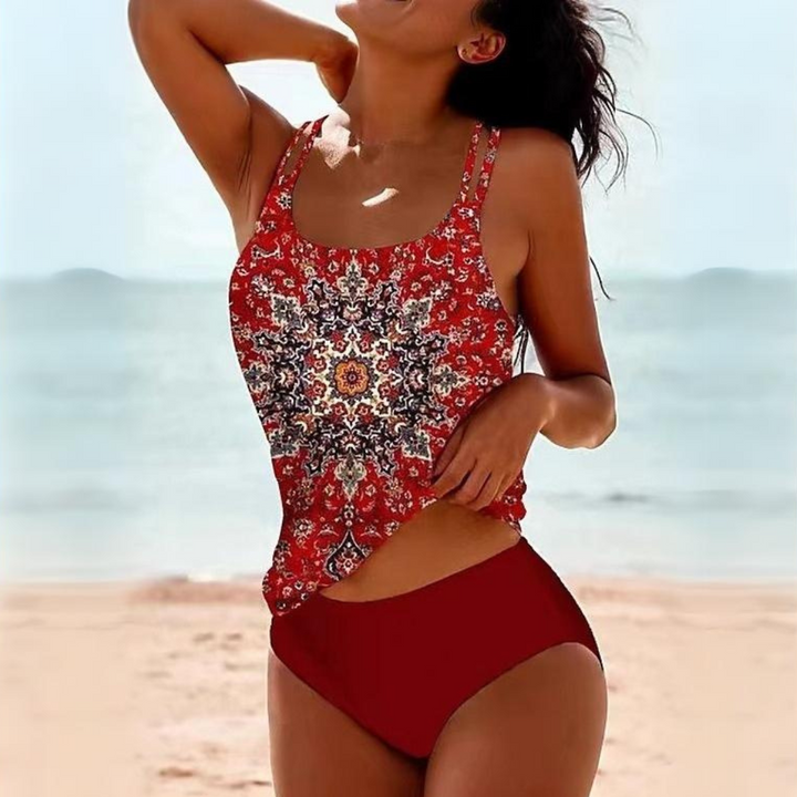 Wendy Women's Tankini Set | Scoop Neck, High-Waisted 3