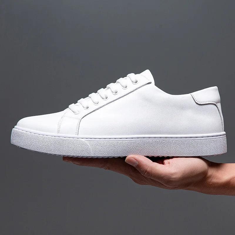 Edward | Formal Leather Men's Trainers with Lace-Up Design