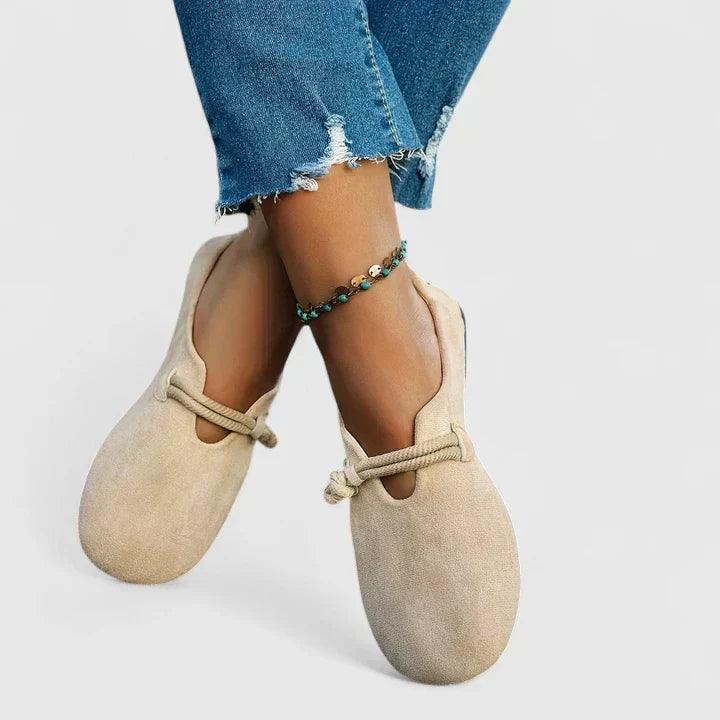 Isabella | Women's Suede Rope Detail Slip-On Loafers