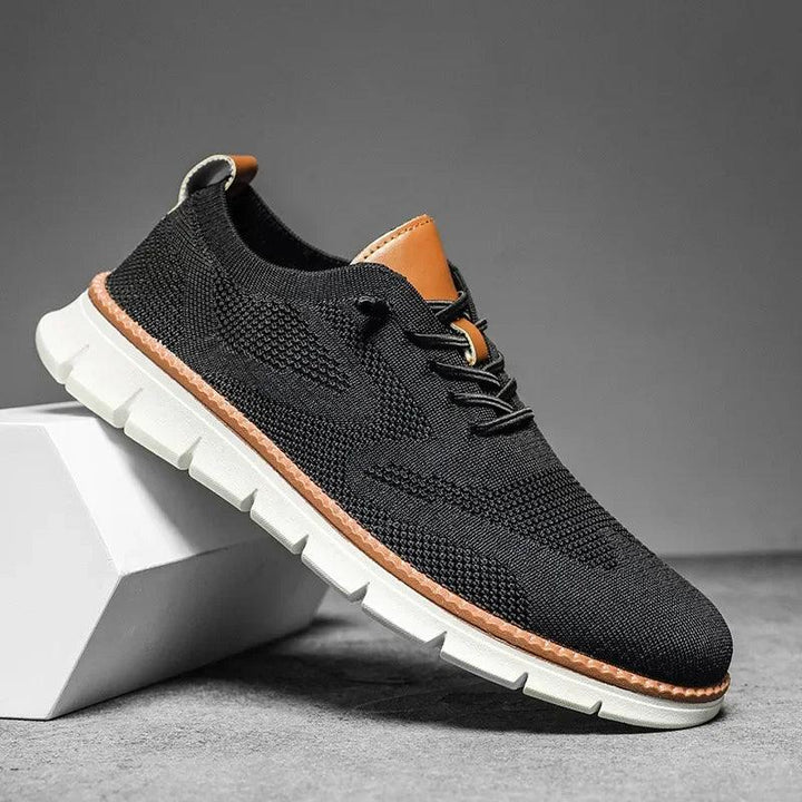 Cormac | Men’s Summer Breathable Knit Trainers with Chunky Sole