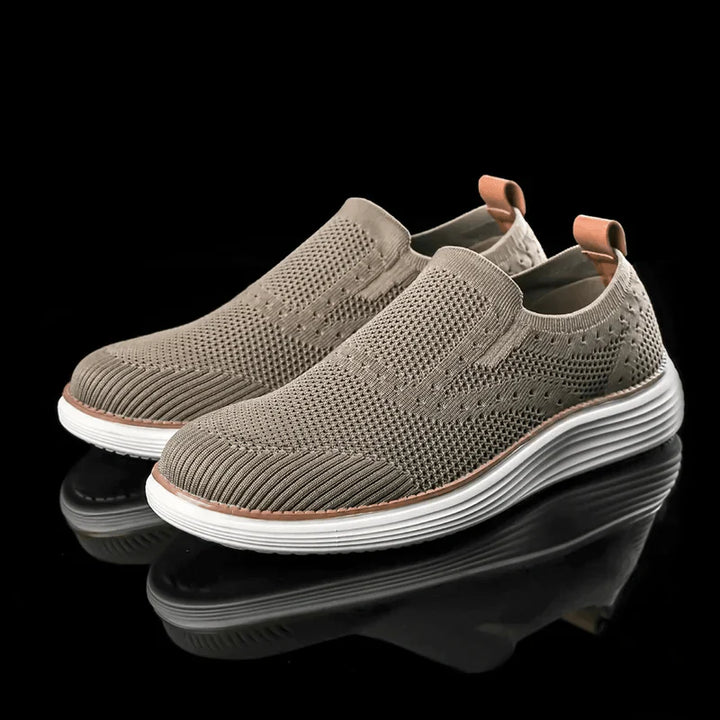 Fraser | Men’s Breathable Slip-On Summer Trainers with Knit Upper