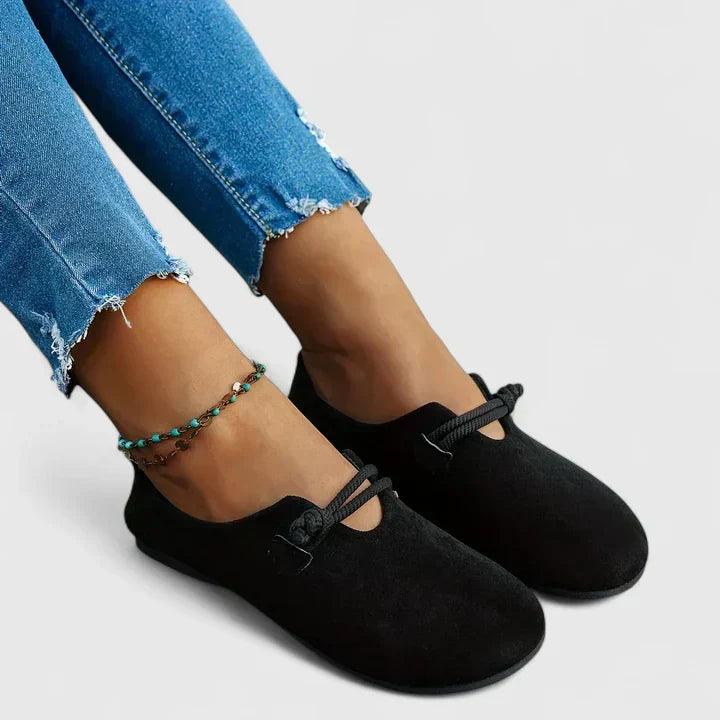 Isabella | Women's Suede Rope Detail Slip-On Loafers