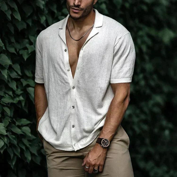 Henry | Men’s Casual Short Sleeve Shirt with Button Front