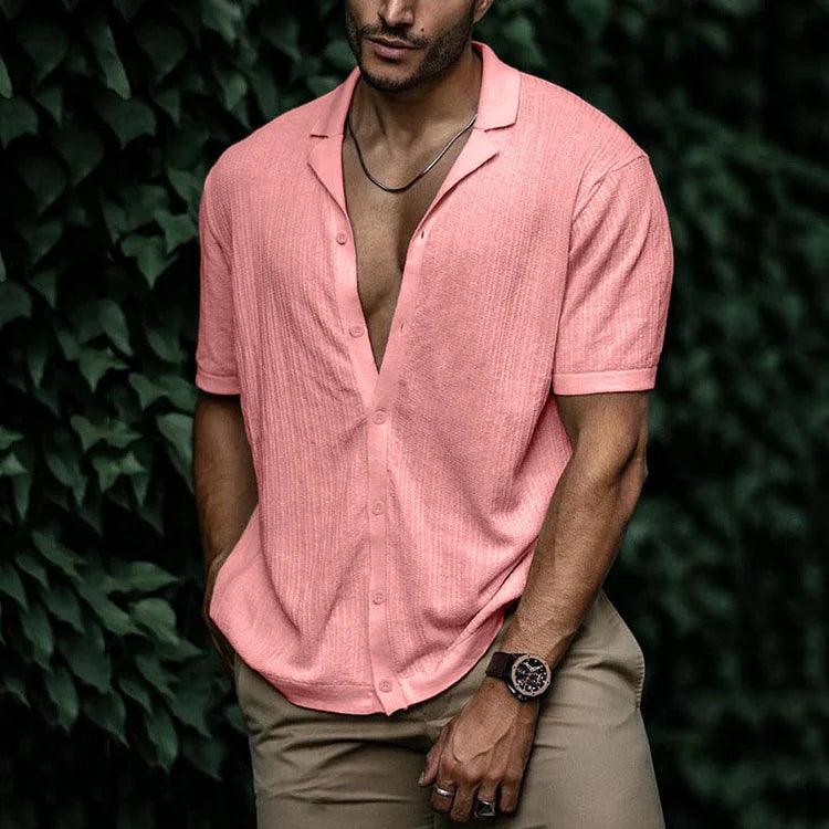 Henry | Men’s Casual Short Sleeve Shirt with Button Front