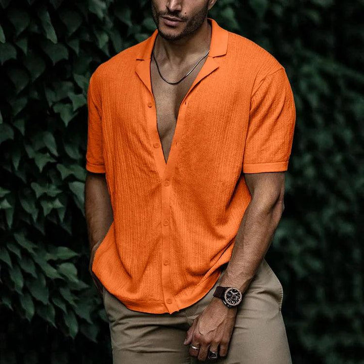Henry | Men’s Casual Short Sleeve Shirt with Button Front