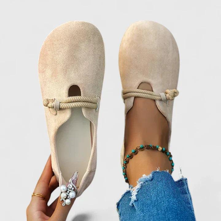 Isabella | Women's Suede Rope Detail Slip-On Loafers