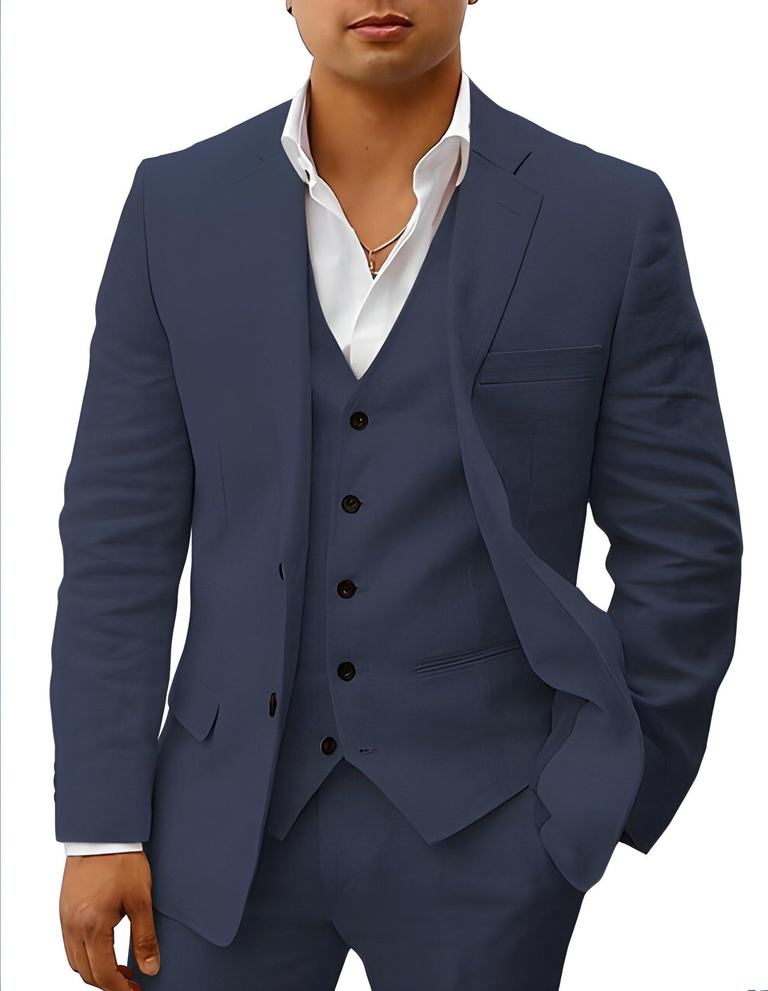 Otis | Men’s Classic Three-Piece Suit with Matching Waistcoat