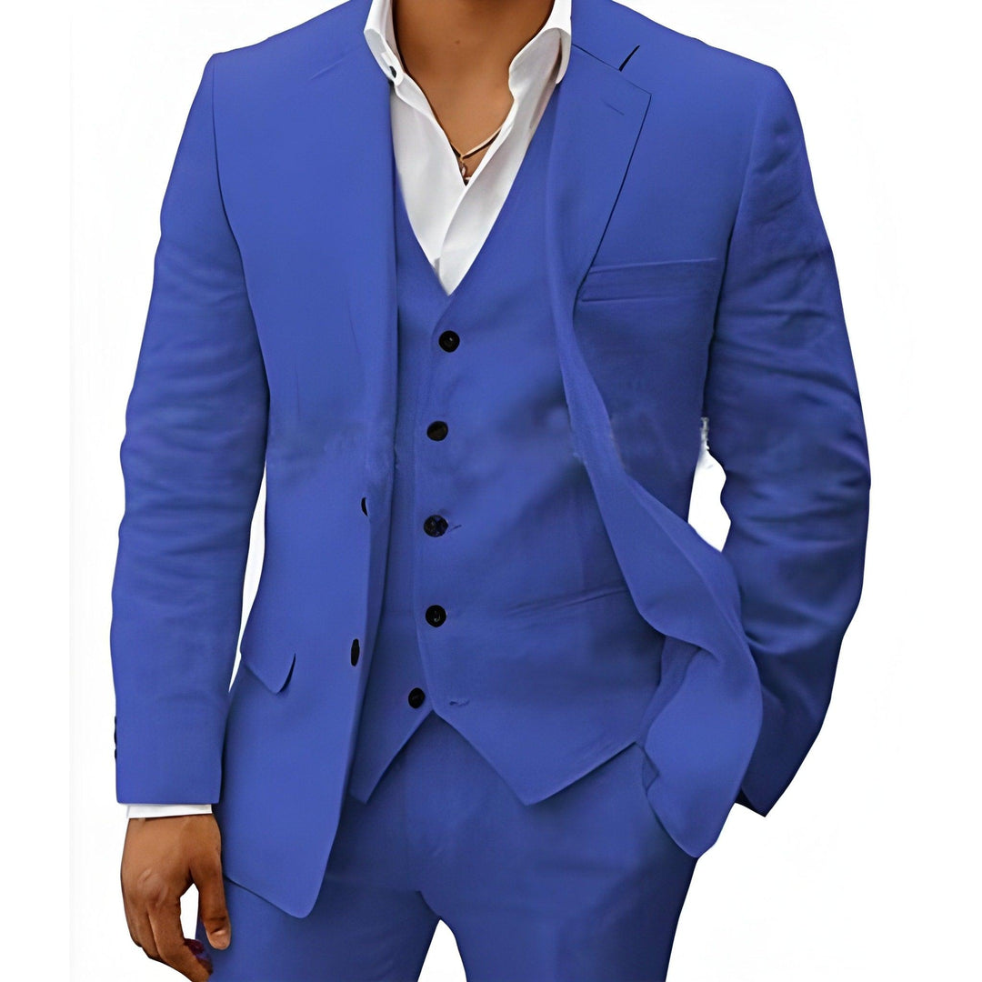 Otis | Men’s Classic Three-Piece Suit with Matching Waistcoat