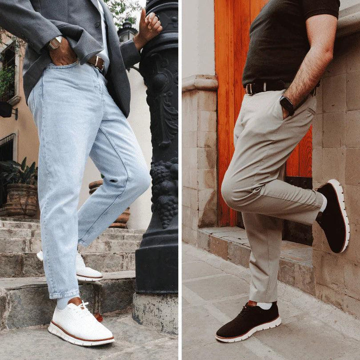 Cormac | Men’s Summer Breathable Knit Trainers with Chunky Sole