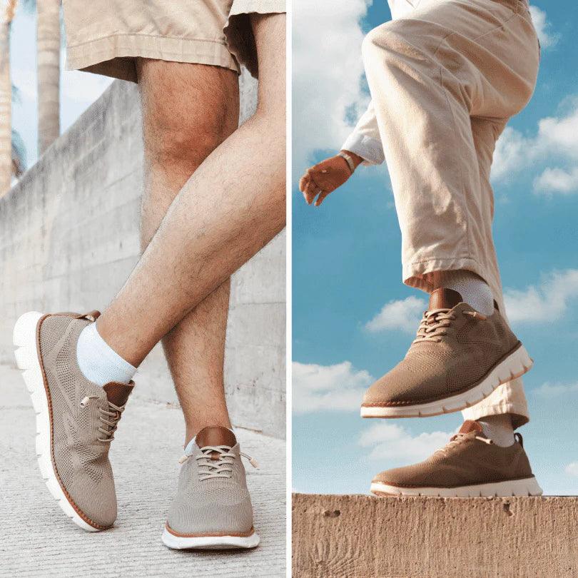 Cormac | Men’s Summer Breathable Knit Trainers with Chunky Sole