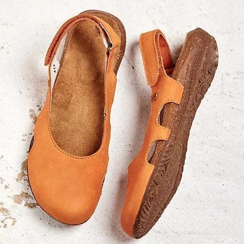 Women’s Blue Slingback Ballet Flats – Closed Toe Comfort Casual Shoes for Summer Everyday Wear