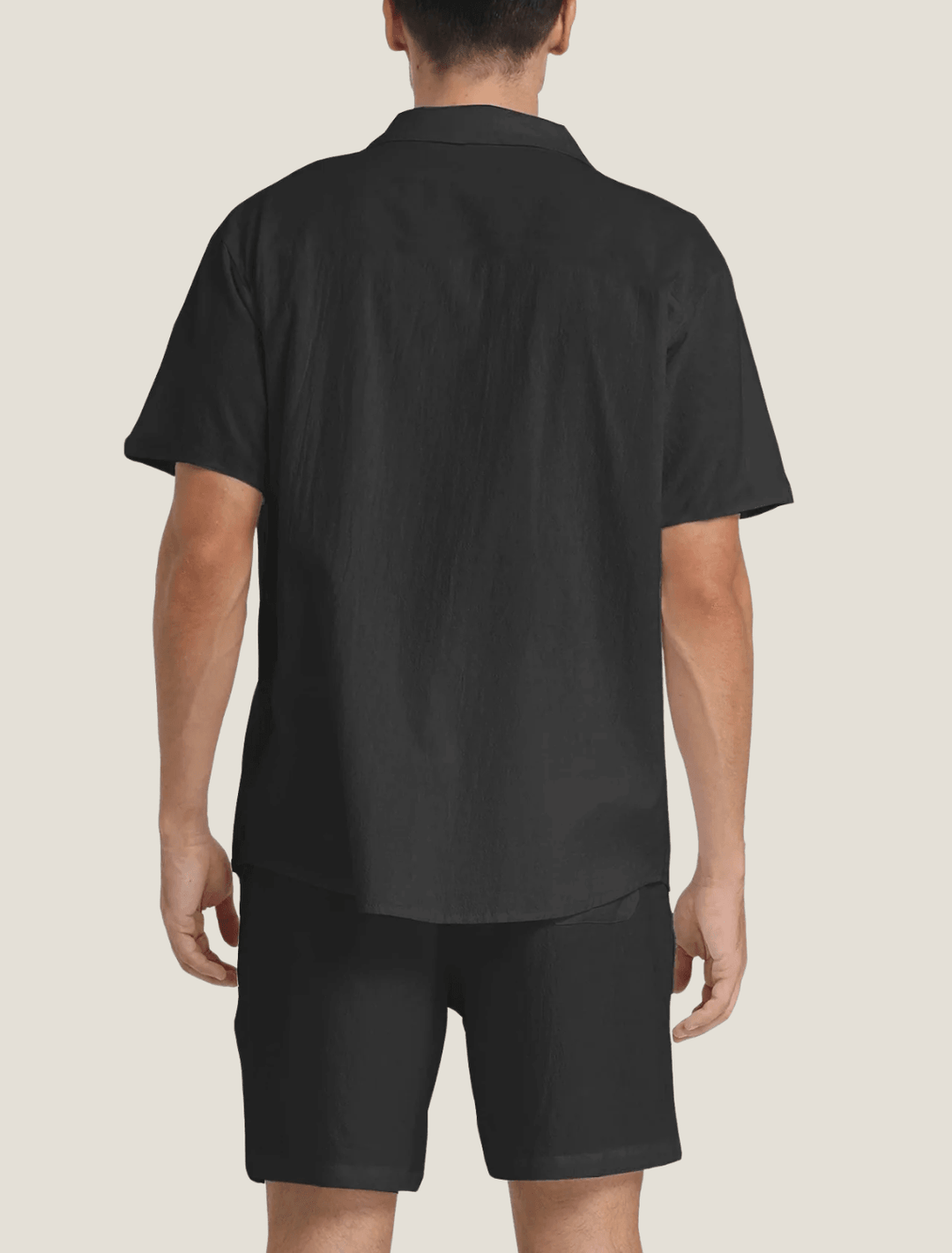 Men's Relaxed Short Sleeve Pocket Shirt and Shorts Set