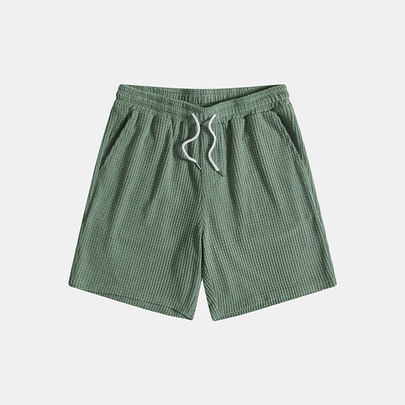Tommy | Men’s Casual Button-Up Shirt Shorts Two Piece Set with Drawstring
